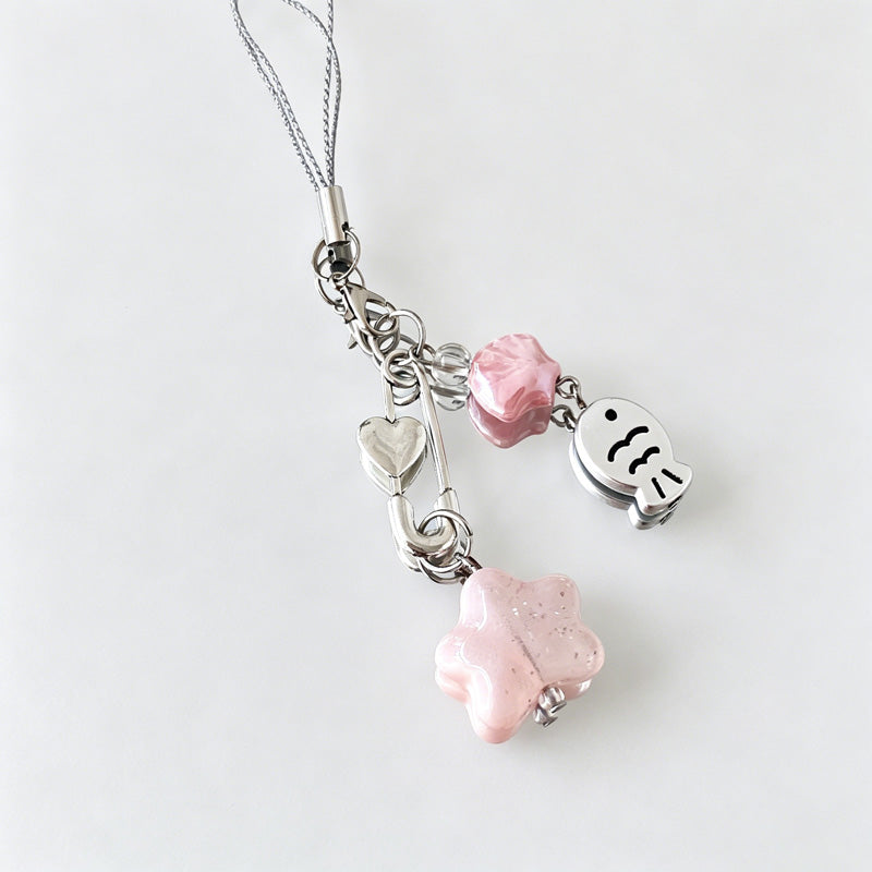 Star Shell Fish Keychain