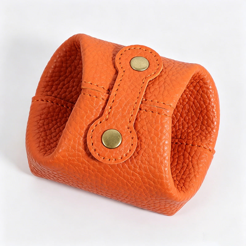 Mini Pebbled PU Snap Coin Purse