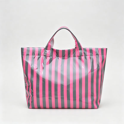 Striped Market Tote Bag