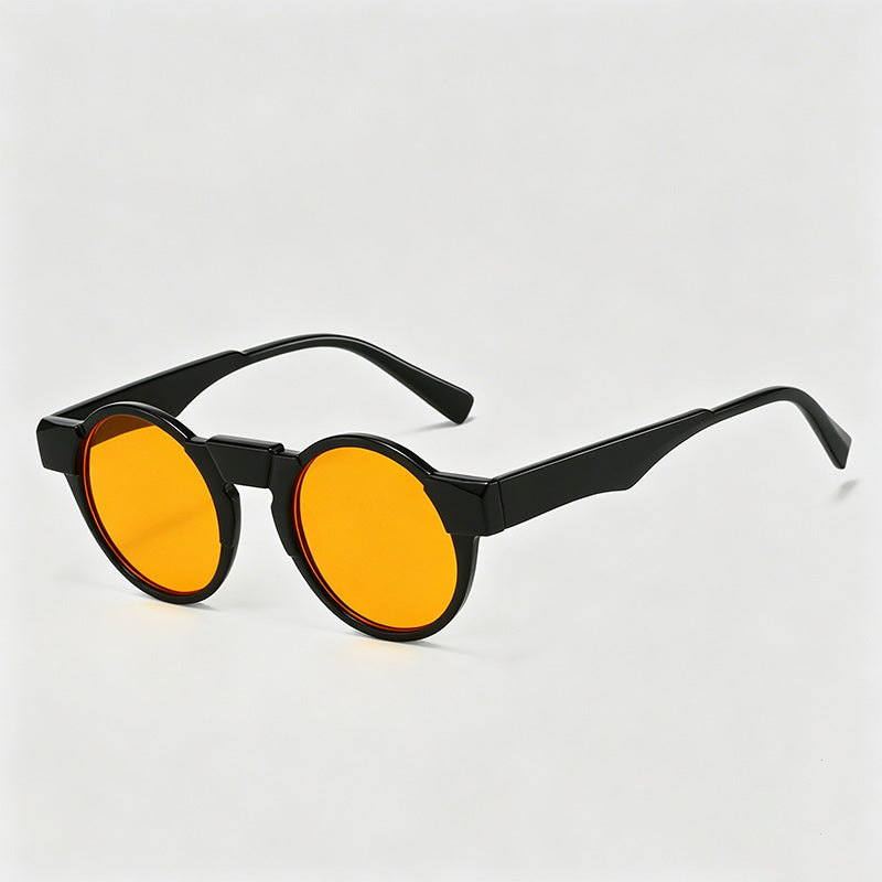 Vintage Round Steam-Punk PC Fashion Sunglasses