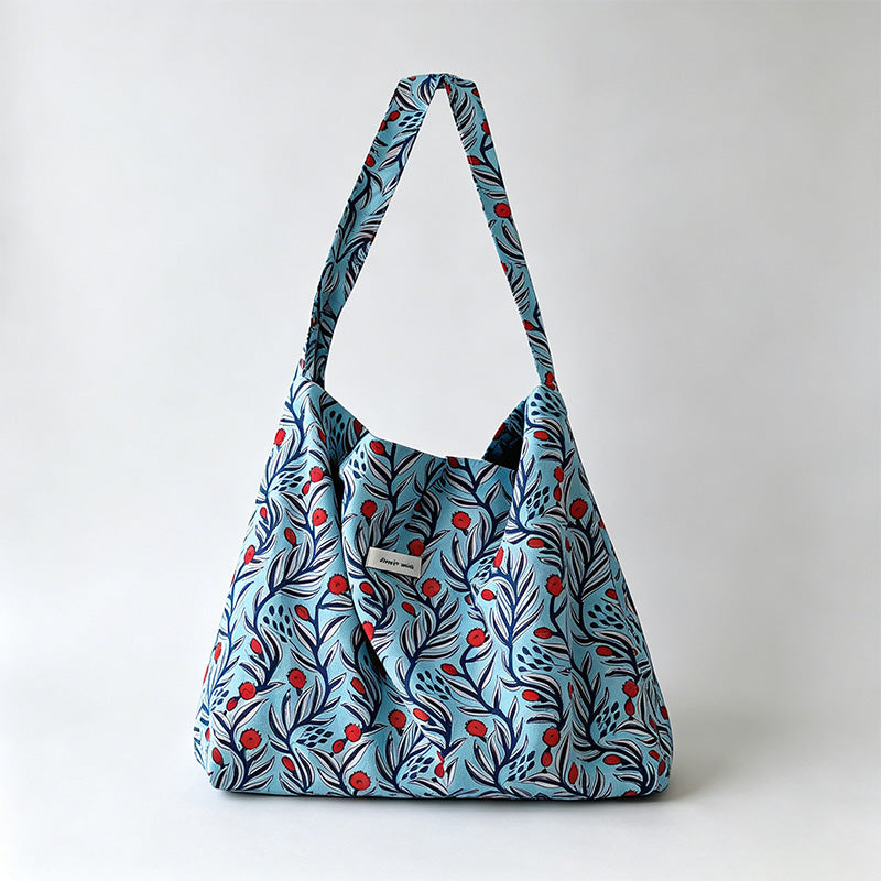 Artistic Retro Print Cotton Crossbody Bag