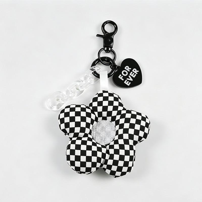 3D Padded Flower Keychain