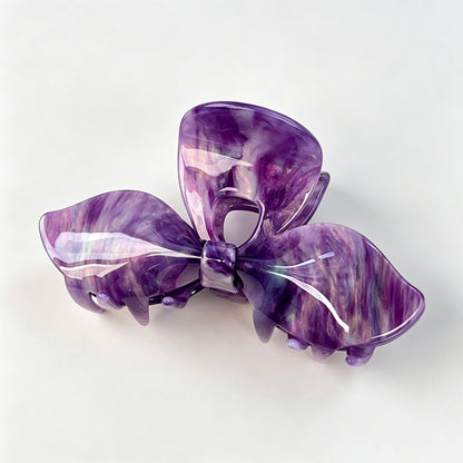 Marbled Acetate Butterfly Hair Claw Clip