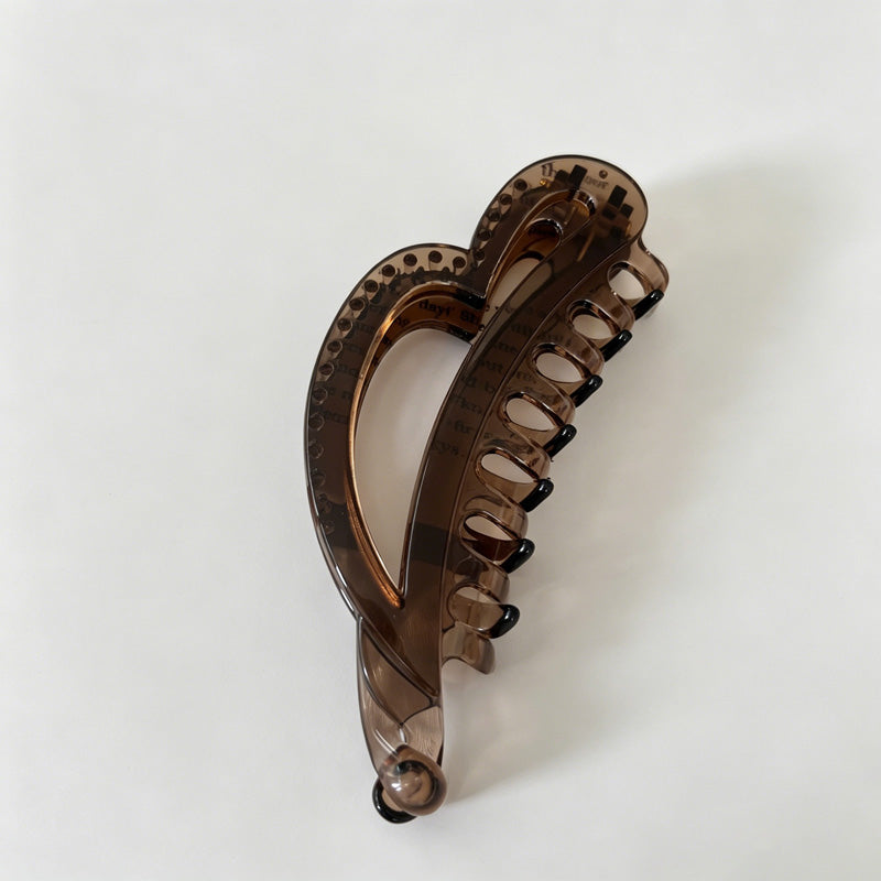 Irregular Heart Acrylic Hair Claw Clip