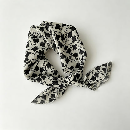 Blue Floral Print Bandana