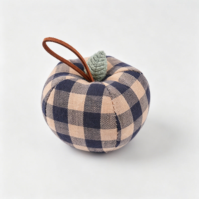 Plaid Apple Ornament Tabletop Hanging