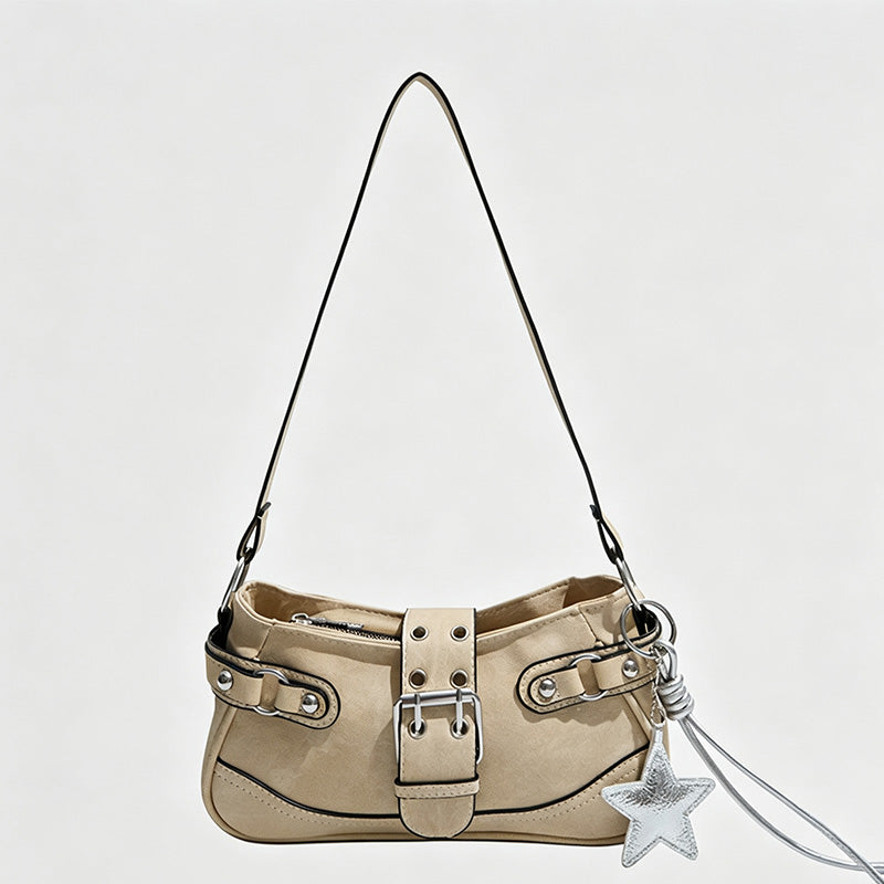 Denim Pocket Shoulder Bag