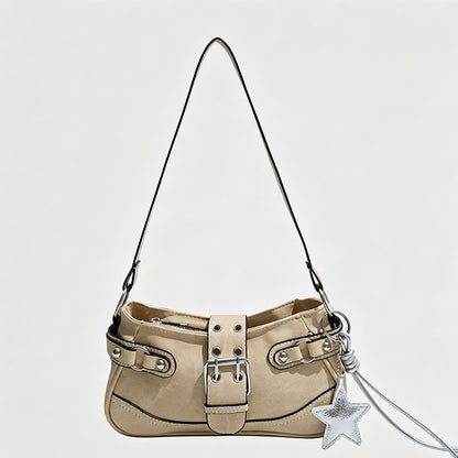 Denim Pocket Shoulder Bag