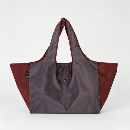 Side Contrast Color Foldable Shopping Tote