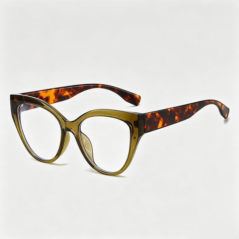 Stylish Two-Tone Cat-Eye PC Frame Fashion Sunglasses