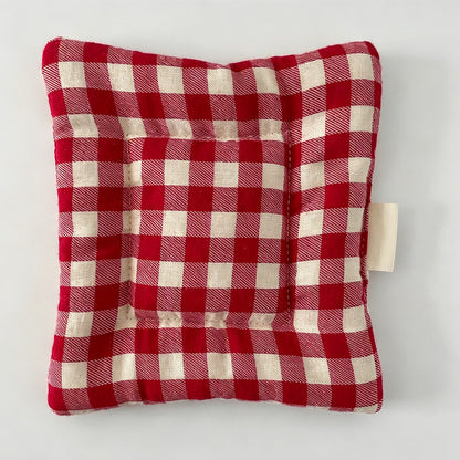 Colorful Quilted Plaid Cotton Coasters for Table