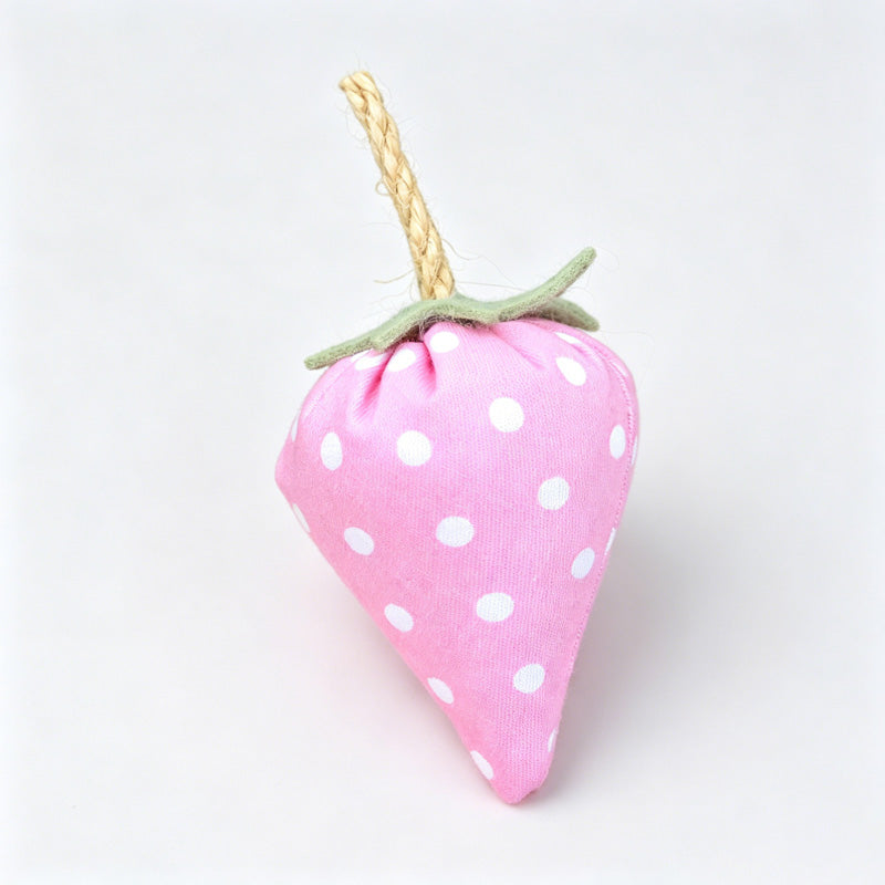 Handmade Fabric Strawberry Hanging Ornament
