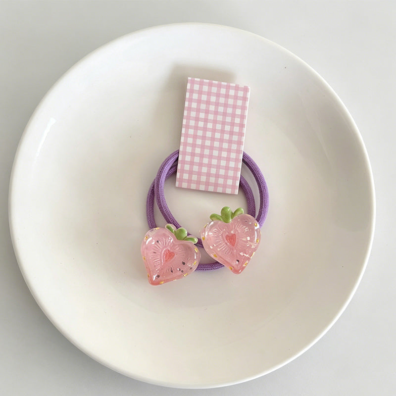 2 Colorful Jelly Hair Tie