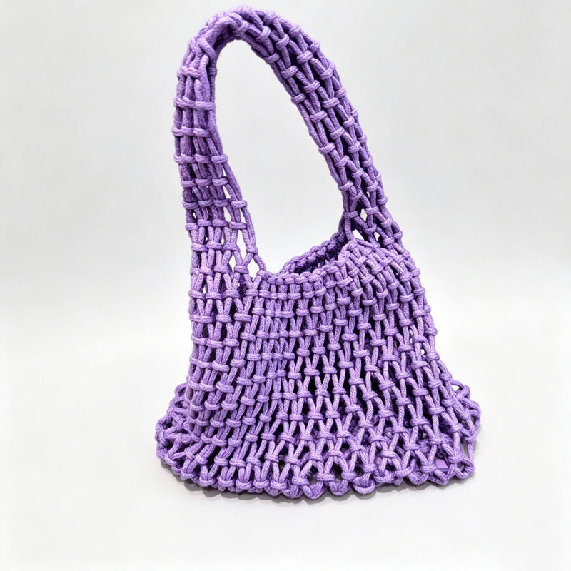 Mesh Knit Tote Bag