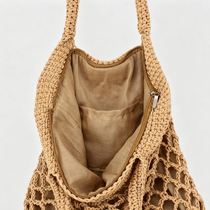 Macrame Mesh Tote Bag