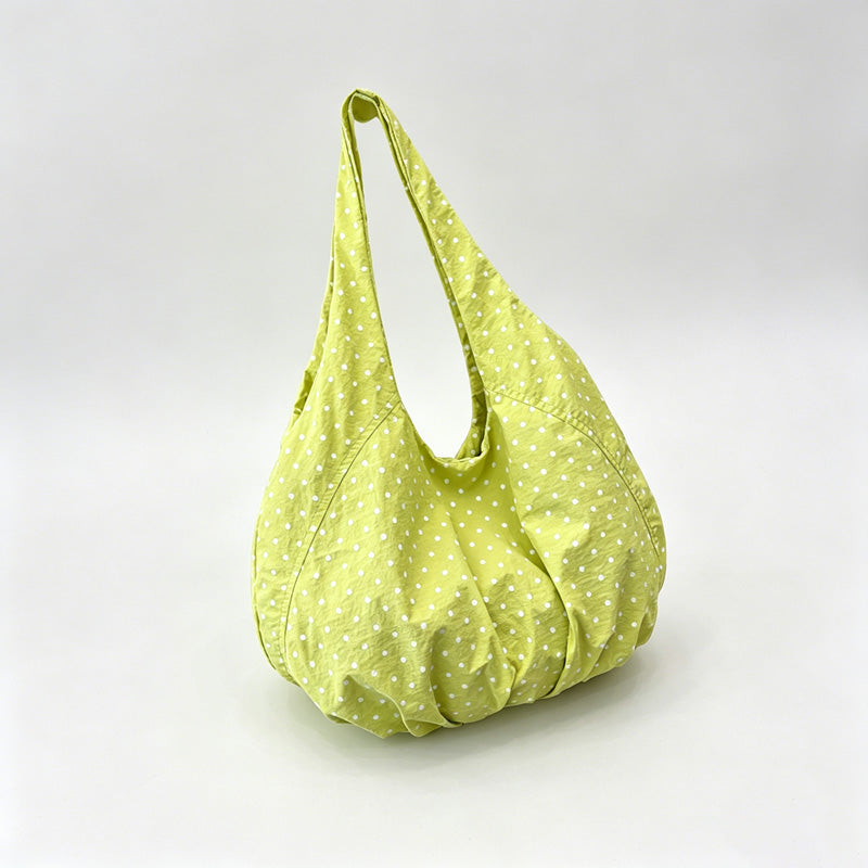 Polka Dot Large Capacity Hobo Tote Bag