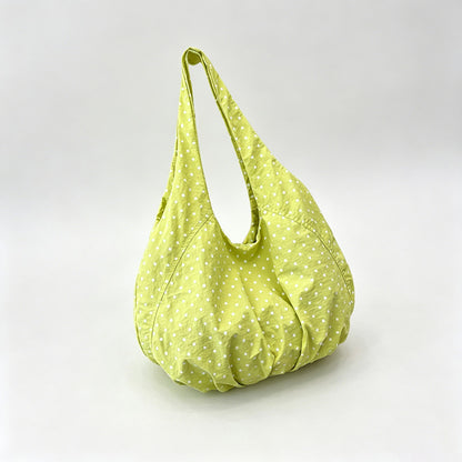Polka Dot Large Capacity Hobo Tote Bag