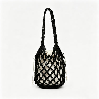 Beaded Crochet Shoulder Bag