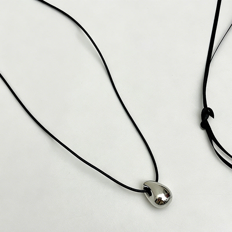 Minimalist Teardrop Adjustable Long Sweater Clavicle Necklace