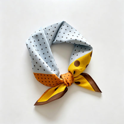 Polka Dot Square Bandana Scarf