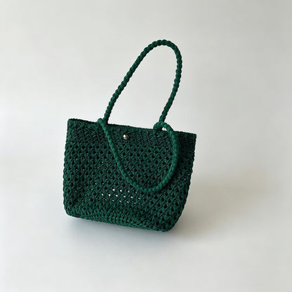 Mini Hollow Woven Straw Tote Handbag