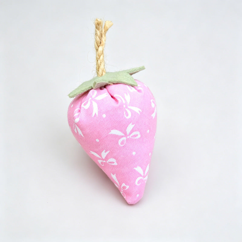 Handmade Fabric Strawberry Hanging Ornament