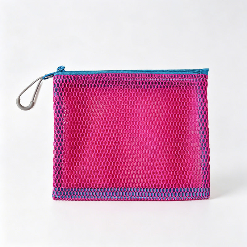 Mesh Zipper Storage Pouch