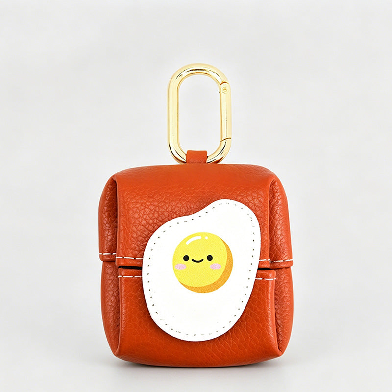 Lovely Cartoon Fruit Shape Mini PU Earbud Pouch