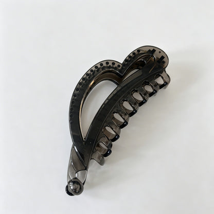 Tortoise Heart Hair Claw Clip