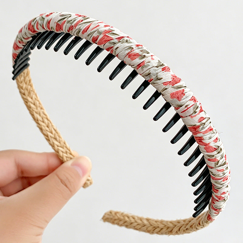 Vintage Floral Non-Slip Fabric Headband