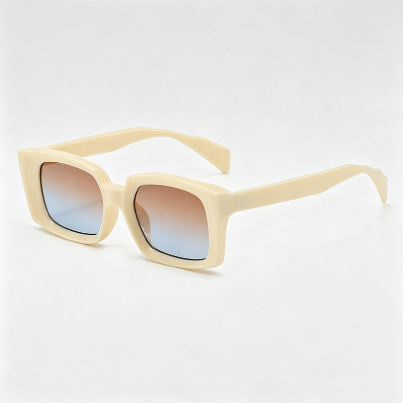 Retro Thick Square Frame Sunglasses