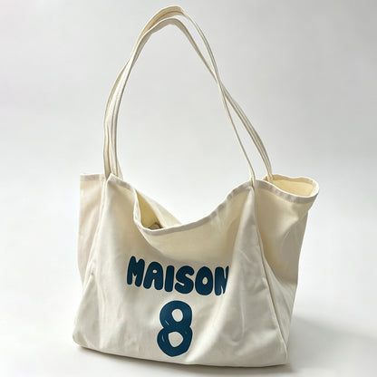 Varsity Canvas Tote Bag