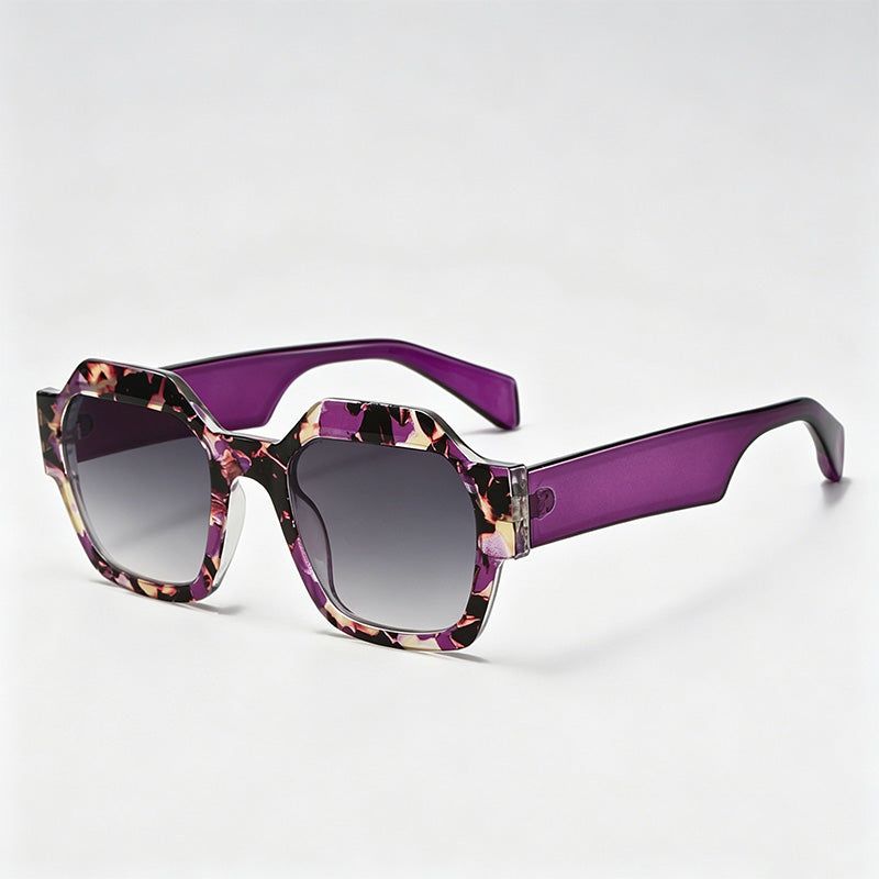 Trendy Geometric Octagon PC Frame Fashion Sunglasses