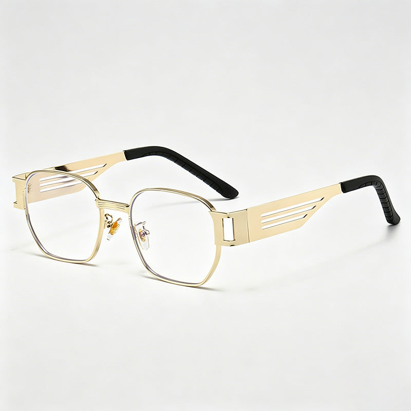 Vintage Hollow Metal Square Sunglasses