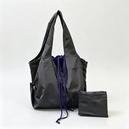 Color Drawstring Foldable Shopping Tote Bag
