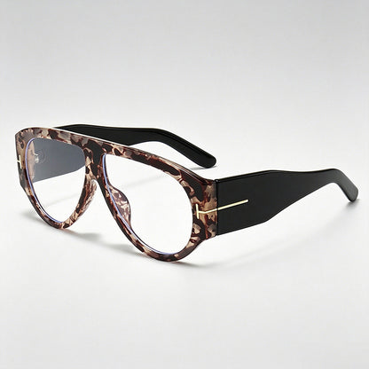 Luxury Oversized Pilot T-Logo Sunglasses