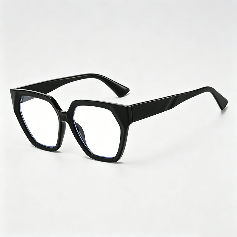 Gradient Two-Tone Geometric Square PC Fashion Sunglasses