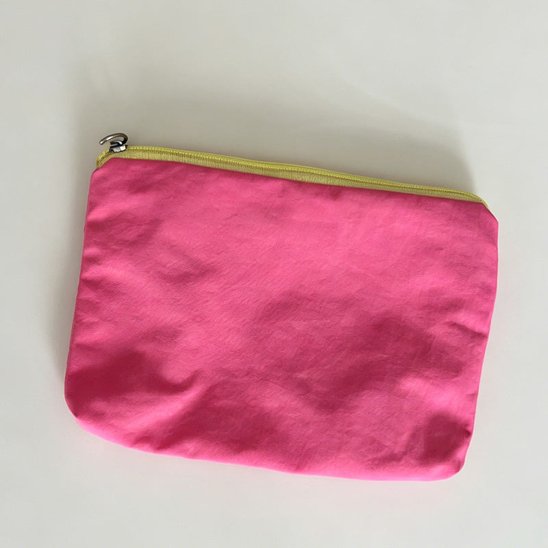Minimalist Solid Color Nylon Coin Purse