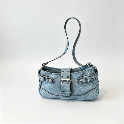 Denim Pocket Shoulder Bag