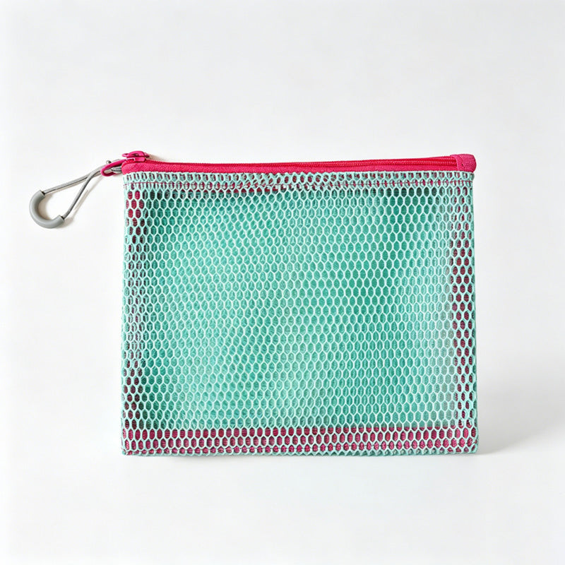 Mesh Zipper Storage Pouch