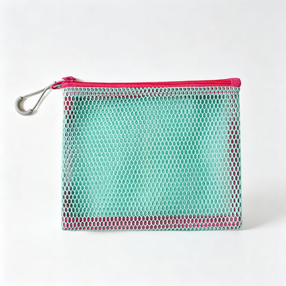 Mesh Zipper Storage Pouch