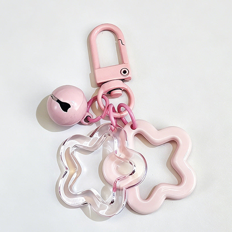 Hollow Two-Tone Star Acrylic Keychain