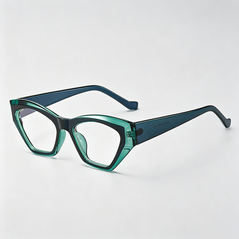 Trendy Small Angular Cat Eye PC Fashion Sunglasses