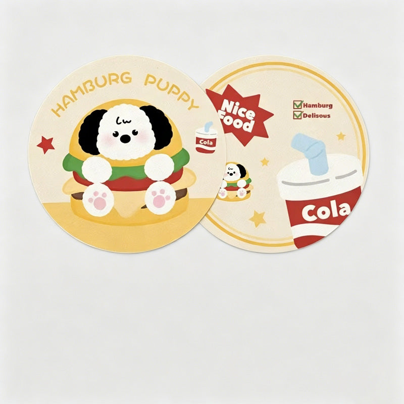 Round Car Coaster 2PCS Set