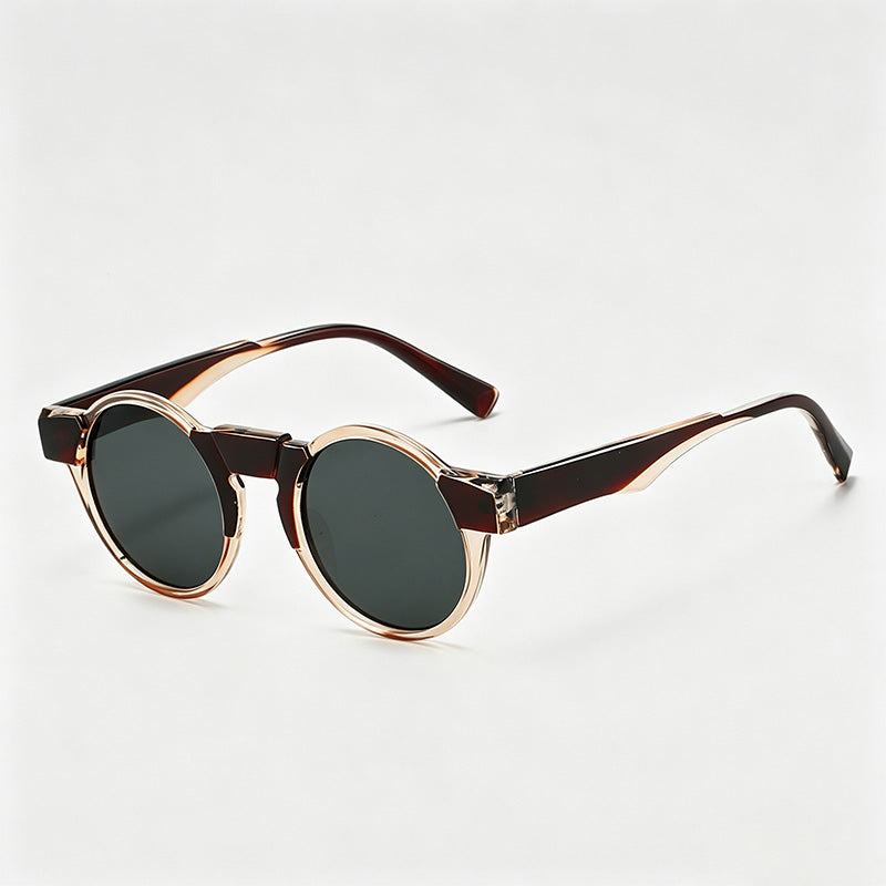 Vintage Round Steam-Punk PC Fashion Sunglasses