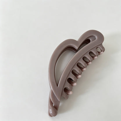 Tortoise Heart Hair Claw Clip