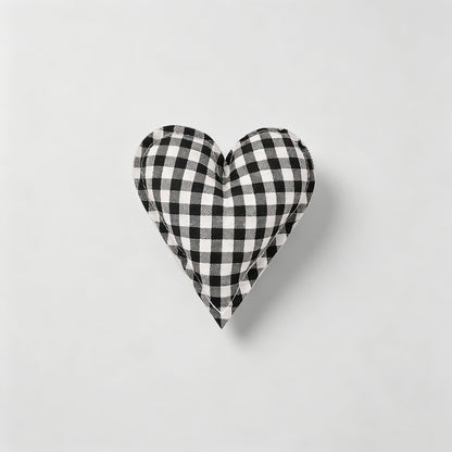 Buffalo Plaid Stuffed Heart Ornament