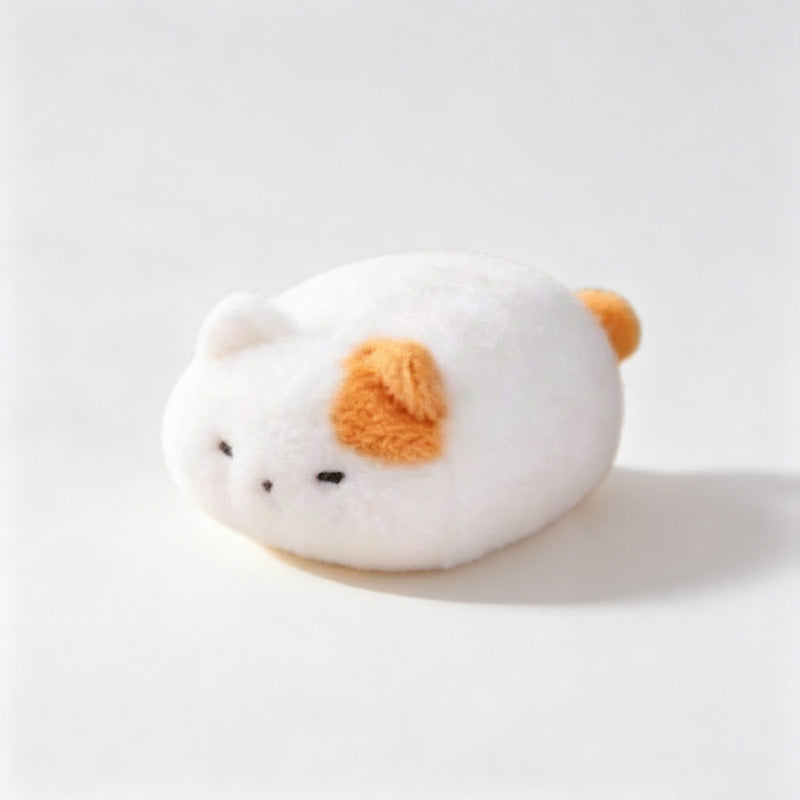 Fluffy Lying Cat Plush Wrist Cushion Doll