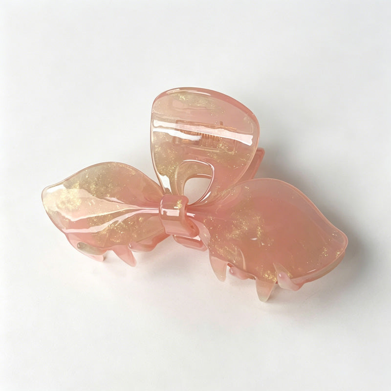 Marbled Acetate Butterfly Hair Claw Clip
