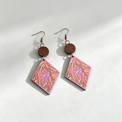 Bohemian Retro Wood Rhombus Wo - Shopdayla Wholesale - #8290